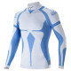 FIA vatrootporna majica dugih rukava ALPINESTARS ZX EVO V2, bijela/plava