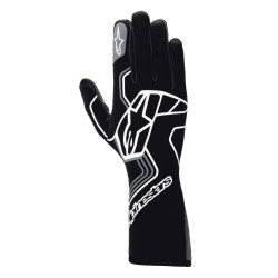 FIA trkaće rukavice Alpinestars Tech-1 Race V4 (vanjsko šivanje), crna/siva