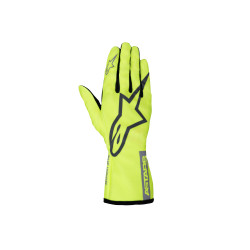 Karting rukavice Alpinestars Tech-1 K Race S V2 Pure (unutarnje šivanje), fluo žuta/siva