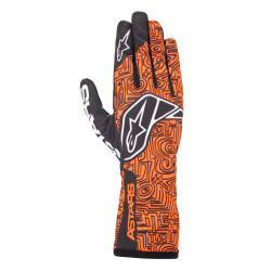 Trkaće rukavice Alpinestars Tech-1 K Race V2 Vertical, Orange Fluo