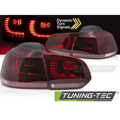 Rasvjeta LED STRAŽNJA SVJETLA RED WHITE SEQ za VW GOLF 6 08-13 | race-shop.hr