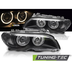 XENON FAROVI ANGEL EYES BLACK za BMW E46 03-06 COUPE CABRIO