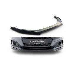 MAXTON DESIGN prednji lip za Audi A5 F5 Facelift, sjajna crna, V1