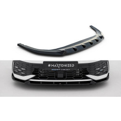 MAXTON DESIGN prednji lip za Volkswagen Golf GTI / GTE / R-Line Mk8 Facelift, sjajna crna, V2