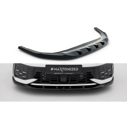 MAXTON DESIGN prednji lip za Volkswagen Golf GTI / GTE / R-Line Mk8 Facelift, sjajna crna, V5