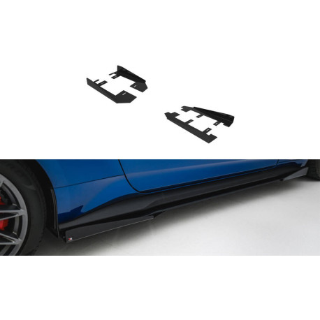 Body kit i vizualni dodaci MAXTON DESIGN bočna krila pragova za Ford Mustang GT Mk7, sjajna crna | race-shop.hr