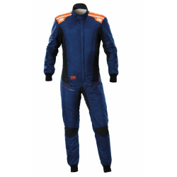FIA trkaći kombinezon OMP TECNICA SuperLight, tamnoplava/fluo/narančasta