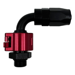 PTFE Snap-on fitting AN8 90° - Black