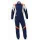 FIA kombinezon OMP FIRST EVO my2025 tamnoplavo/fluo narančasti