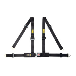 4 Točkasti sigurnosni pojasevi OMP ROAD 4M Harness 16-08, crni