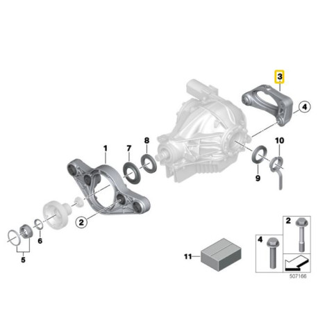 F30 F31 F34 IRP diferencijalni aluminijski dvostruki nosač BMW za F87 M2, F80 M3, F82/F83 M4 | race-shop.hr