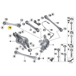 IRP stražnje podesive upravljačke ruke za BMW F2x, F3x