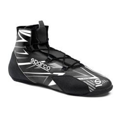 FIA karting cipele Sparco K-RAPID (vezanje), crna/bijela