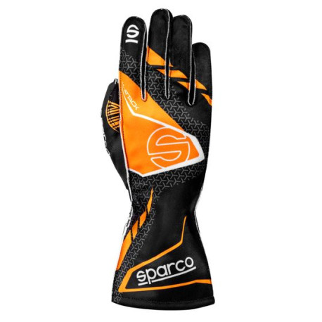 Rukavice Karting rukavice Sparco K-ATTACK 2025 (vanjsko šivanje), crna/fluo narančasta | race-shop.hr
