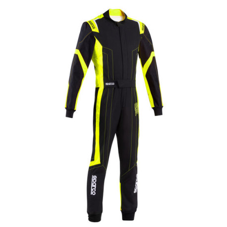 Kombinezoni CIK-FIA dječji karting kombinezon SPARCO THUNDER K48 ADV, crna/fluo/žuta | race-shop.hr