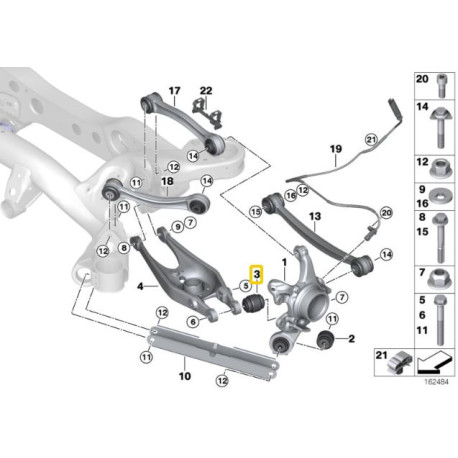 E90, E92 & E93 3 Series M3 (2006 -2013) IRP rear wheel carrier - lower control arm bushings (aluminium housing with bearing) BMW E8x, E9x | race-shop.hr