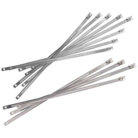 Izolacijske trake za ispuh Vezica od nehrđajućeg čelika Thermotec za termo trake, 12kom, dužina 230mm | race-shop.hr