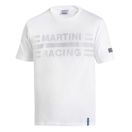 Majice Sparco Martini Racing majica s velikim logotipom, bijela | race-shop.hr