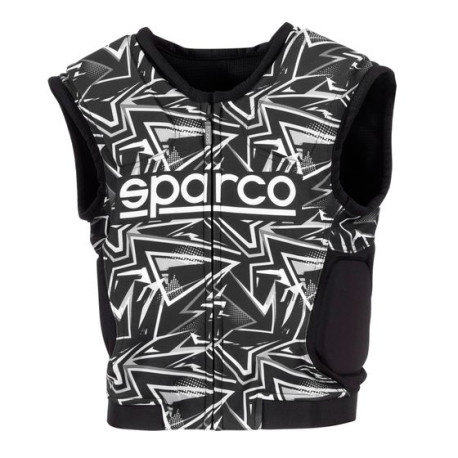 Zaštita za vrat i štitnici Sparco SJ Pro K-3 zaštitni prsluk rebara, crno/bijeli | race-shop.hr