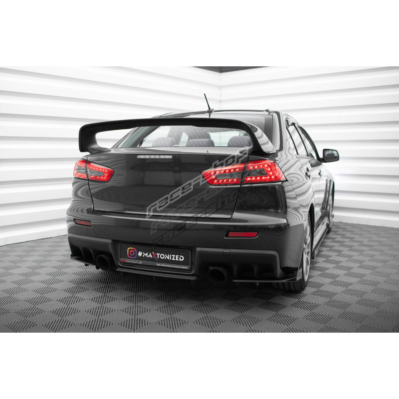 Evo 10 Rear Diff Rear Diffuser Mitsubishi Lancer EVO X (Black-Red)