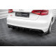 Body kit i vizualni dodaci Stražnji difuzor Audi A3 S-Line Sportback 8V (Verzija s dvostrukim ispušnim vrhovima na jednoj strani) | race-shop.hr