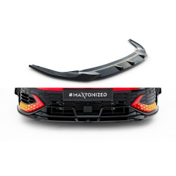 MAXTON DESIGN prednji lip za Volkswagen Golf GTI Clubsport Mk8 Facelift, sjajna crna, V1