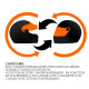 Zatvorene kacige FIA zatvorena trkaća kaciga RRS Protect RALLY (HANS), bijela | race-shop.hr
