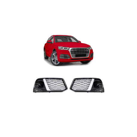 Body kit i vizualni dodaci RACES okviri maglenki za Audi Q5 FY Silver | race-shop.hr