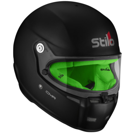 Zatvorene kacige STILO Karting kaciga ST5 CMR 2016, Crna sa zelenom unutrašnjosti | race-shop.hr