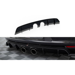 Stražnji difuzor branika V2 Volkswagen Scirocco Mk3 (ispuh R32) OŠTEĆENO