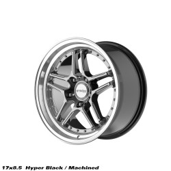 STROM DS-05 felga 17x8.5 5x114.3 73.1 ET26, Hyper Black / Polished Dish