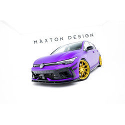 MAXTON DESIGN prednji lip za Volkswagen Golf R Mk8 Facelift, sjajna crna, V2