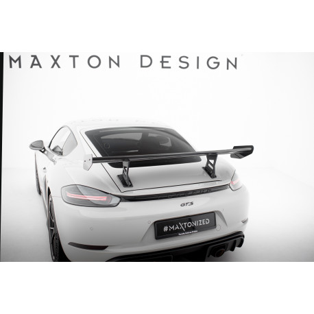Body kit i vizualni dodaci MAXTON DESIGN karbonsko krilo s unutarnjim nosačima za Porsche 718 Cayman 982c, V1 | race-shop.hr