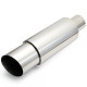 Okrugle- jednozidne Krajni prigušivač od nehrđajućeg čelika RACES Chrome 89mm, ulaz 2,25" (57mm) | race-shop.hr