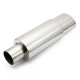 Okrugle- jednozidne Krajni prigušivač od nehrđajućeg čelika RACES Chrome 89mm, ulaz 2,25" (57mm) | race-shop.hr