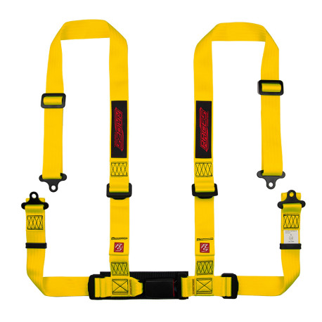 Sigurnosni pojasevi i dodaci 4 Točkasti sigurnosni pojasevi RACES Classic series, 2" (50mm), Yellow, E8 odobrenje | race-shop.hr