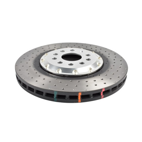 Kočnice DBA DBA 5000 series Crossed Drilled & Dimpled Silver Hat DBA53927SLVXD (2 pcs) | race-shop.hr