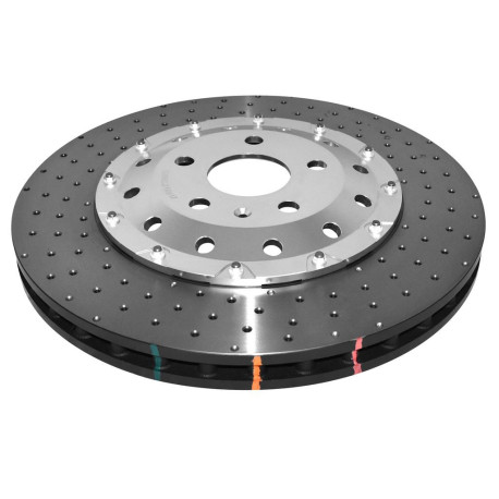 Kočnice DBA DBA 5000 series Crossed Drilled & Dimpled Silver Hat DBA52842SLVXD (2 pcs) | race-shop.hr