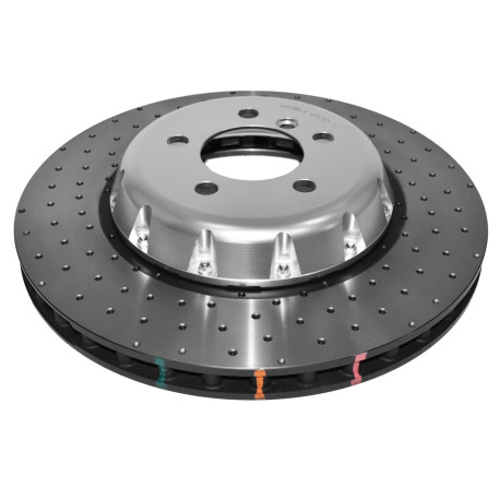 Kočnice DBA DBA 5000 series Crossed Drilled & Dimpled Silver Hat DBA52286SLVXD (2 pcs) | race-shop.hr