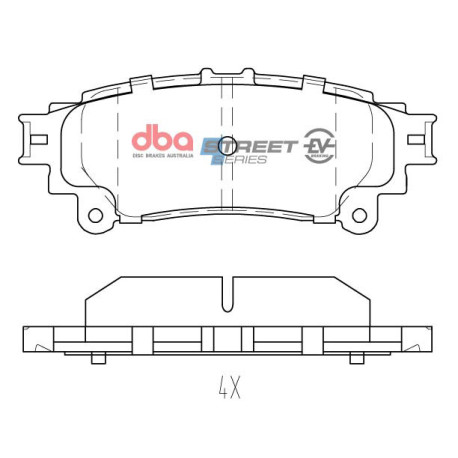 Kočnice DBA DBA Street Series EV Kočione pločice DB2245SSEV | race-shop.hr