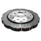 Kočnice DBA DBA 5000 series Crossed Drilled & Dimpled Silver Hat DBA52844WSLVXD (2 pcs) | race-shop.hr