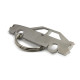 Car-Shapes keychains Audi Quattro privjesak za ključeve od nehrđajućeg čelika | race-shop.hr