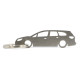 Car-Shapes keychains Opel Astra J wagon privjesak za ključeve od nehrđajućeg čelika | race-shop.hr