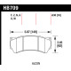 Kočione pločice HAWK performance Hawk Brake Pad DTC-70 (16 mm) HB709U.630 | race-shop.hr