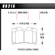 Kočione pločice HAWK performance Hawk Brake Pad HT-10 (16 mm) HB215S.630 | race-shop.hr
