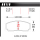 Kočione pločice HAWK performance Hawk Brake Pad HPS HB110F.654 | race-shop.hr
