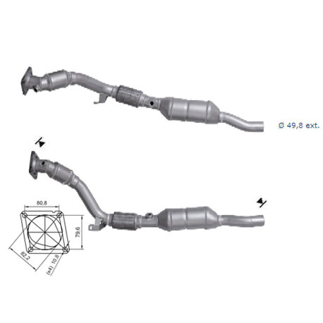 DPF i katalizatori Magnaflow za odredjen model Magnaflow Katalizator za AUDI | race-shop.hr