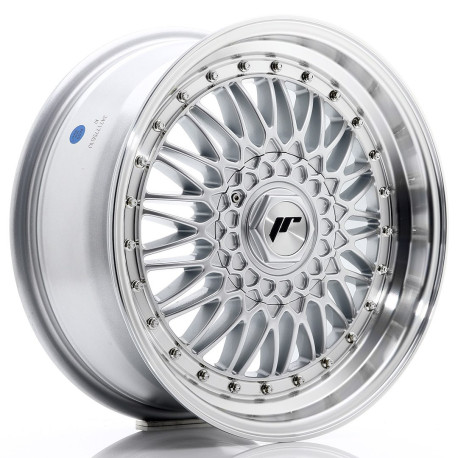 Alu Felge Felga Japan Racing JR9 17x7,5 ET20 4x100/108 Silver w/ Machined Lip+Silver Rivets | race-shop.hr