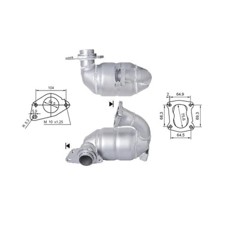 DPF i katalizatori Magnaflow za odredjen model Magnaflow Katalizator za DACIA RENAULT | race-shop.hr