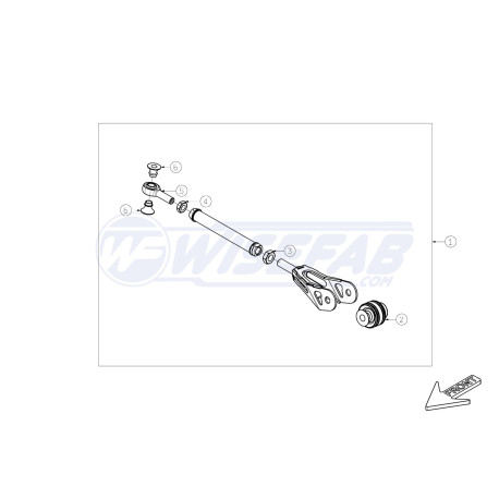 E30 WISEFAB spare Rear Suspension Arm No.3 | race-shop.hr